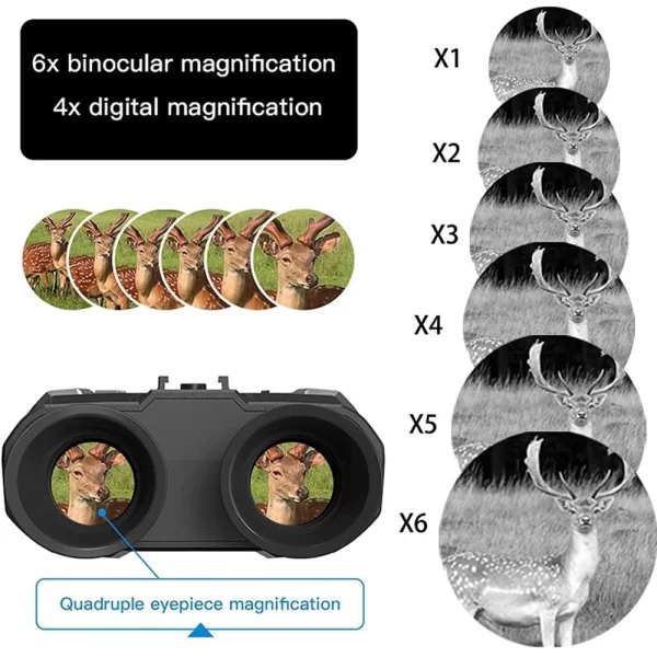 Óculos de Visão Noturna Digital NV8000, Binóculos Capacete, Gravação Sensor de Vídeo e Áudio Frete gratis - Image 3