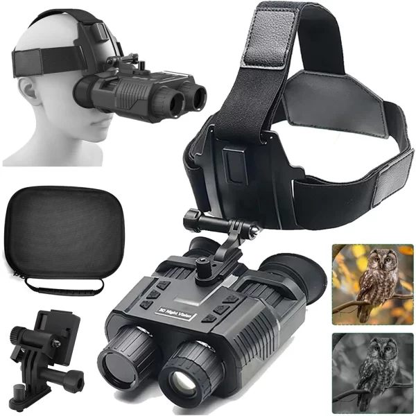 Óculos de Visão Noturna Digital NV8000, Binóculos Capacete, Gravação Sensor de Vídeo e Áudio Frete gratis