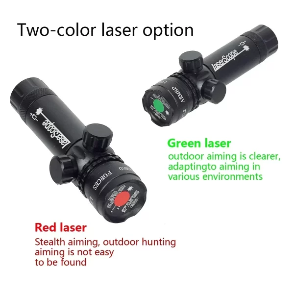 MIRA LASER VERDE E VERMELHA PRA RIFLES COM ABRAÇADEIRA E TRILHO  FRETE GRATIS - Image 2